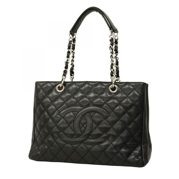 Chanel Handbags - Chanel Shoulder Bag Matelasse Caviar Skin Black Silver Hardware Women